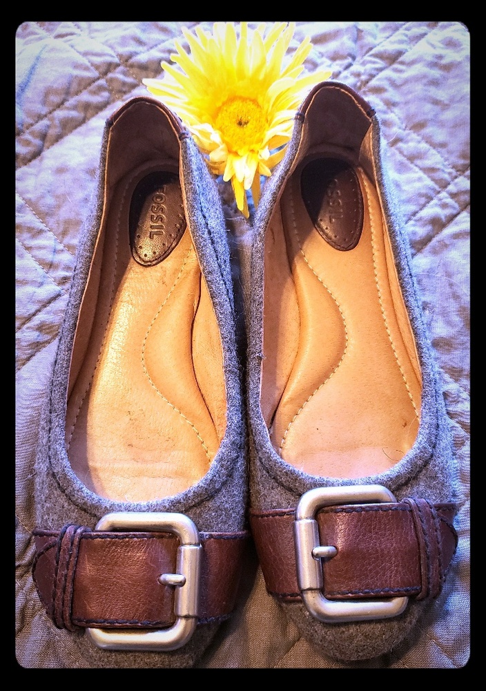 Fossil Maddox gray ballet flata